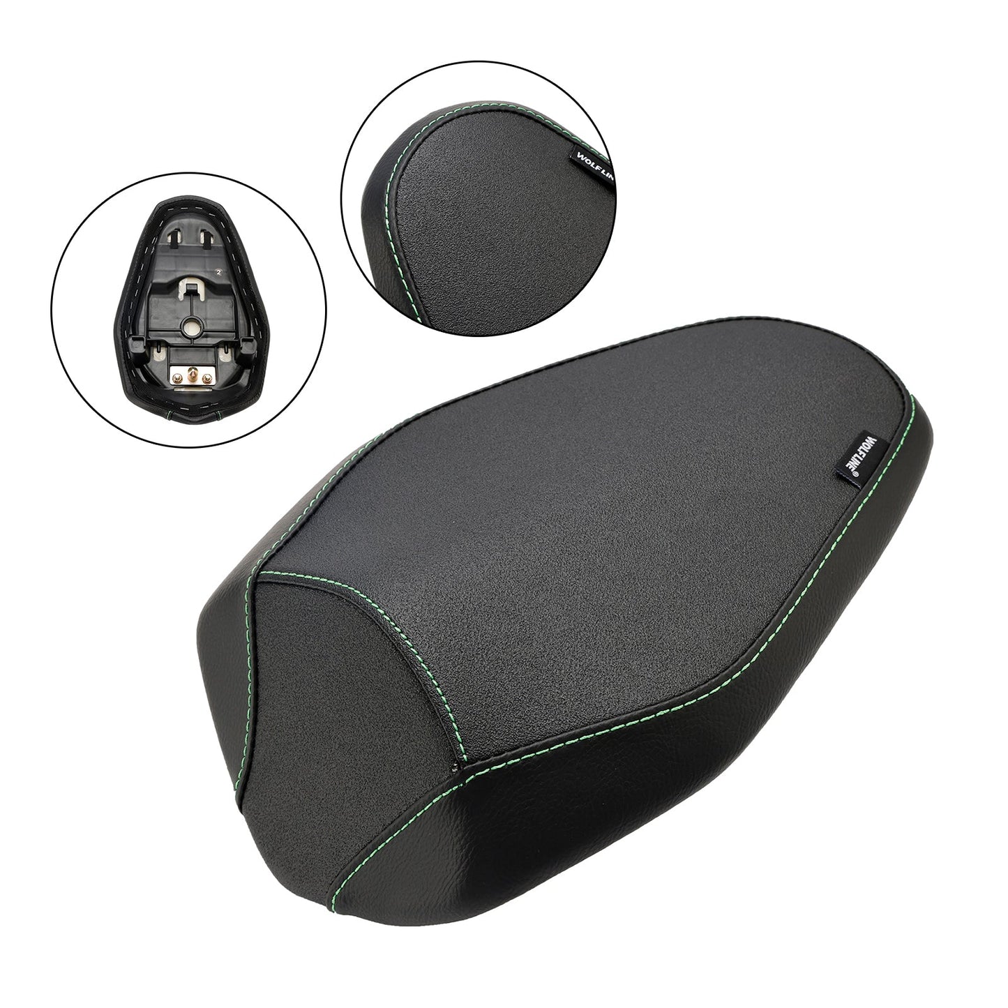 Cuscino per sedile passeggero posteriore Kawasaki Zx-4R Zx-4Rr 2023, colore nero piatto