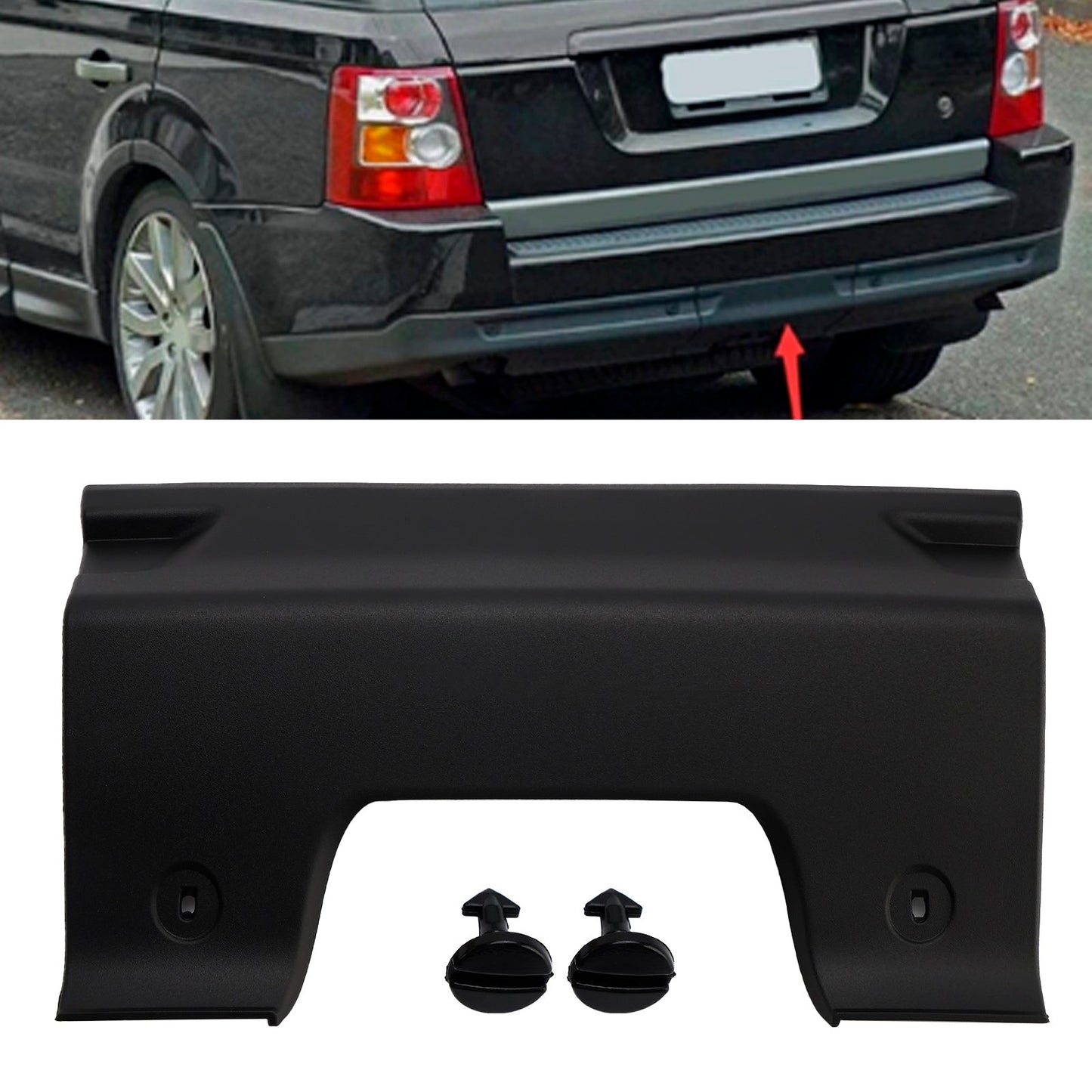 Copertura per gancio di traino paraurti posteriore Range Rover Sport 2005-2009 DQU00011PCL