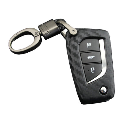 Custodia in similpelle e silicone per chiave auto con fibbia per Toyota