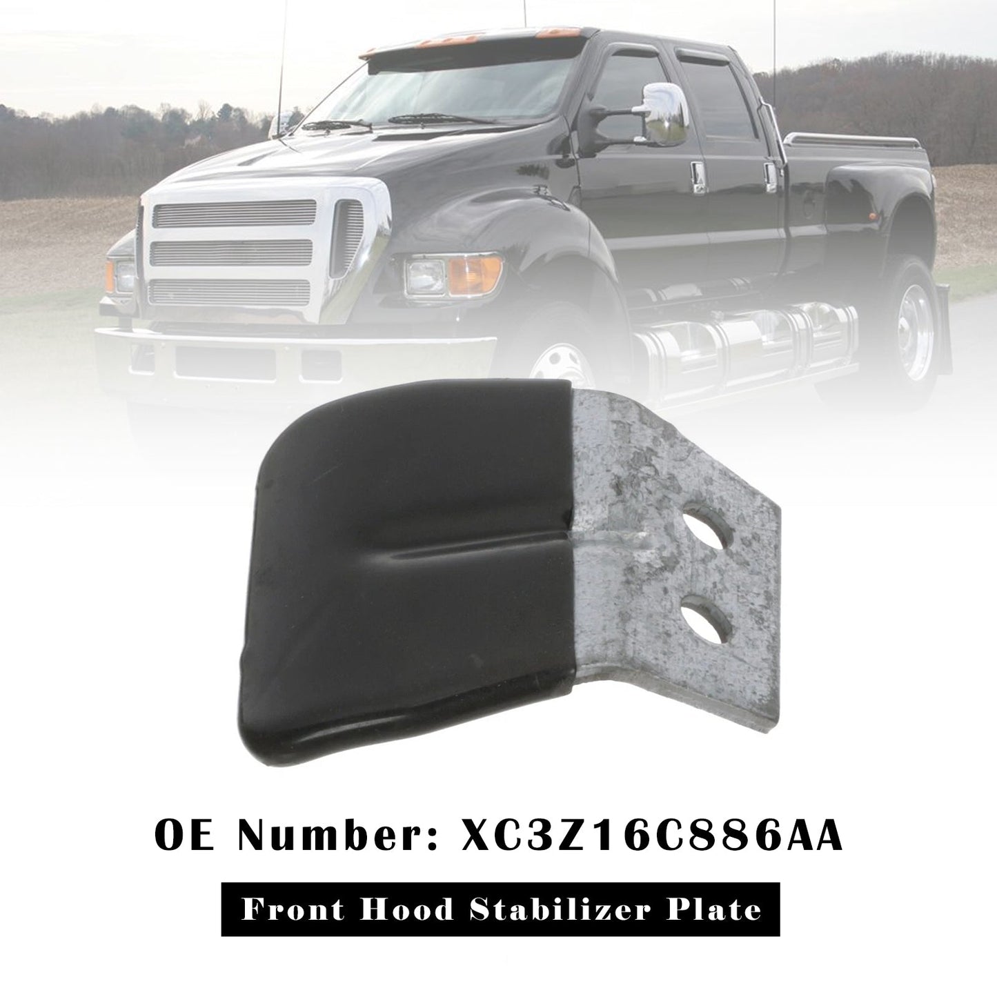 Piastra stabilizzatrice del cofano anteriore Ford F650 F750 2000-2015 XC3Z16C886AA