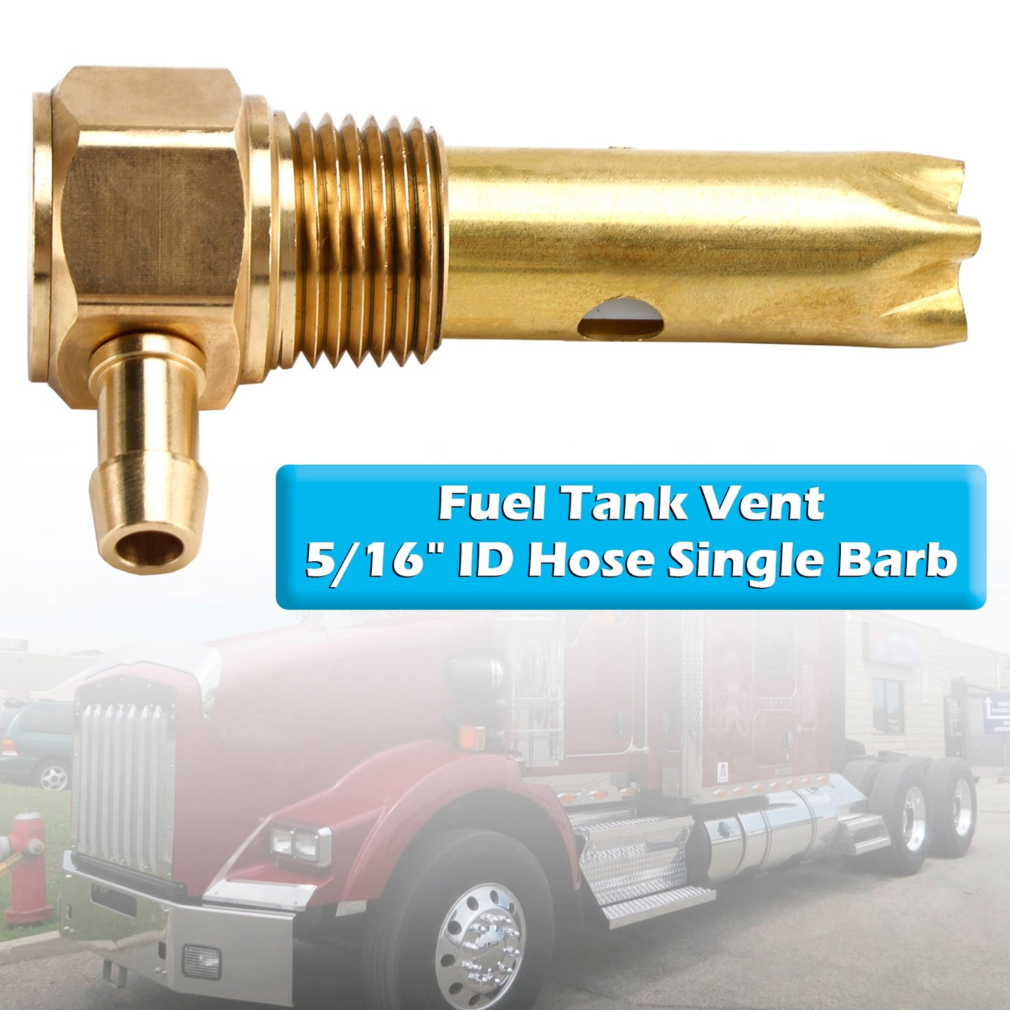 Tubo flessibile con attacco singolo da 5/16"" ID, gruppo sfiato serbatoio carburante 20560284 per Kenworth Volvo