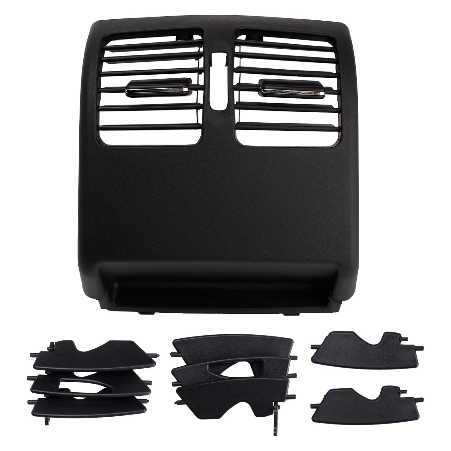 Copertura del pannello di ventilazione della console centrale posteriore per Mercedes Benz Classe C W204 2007-2014, nera