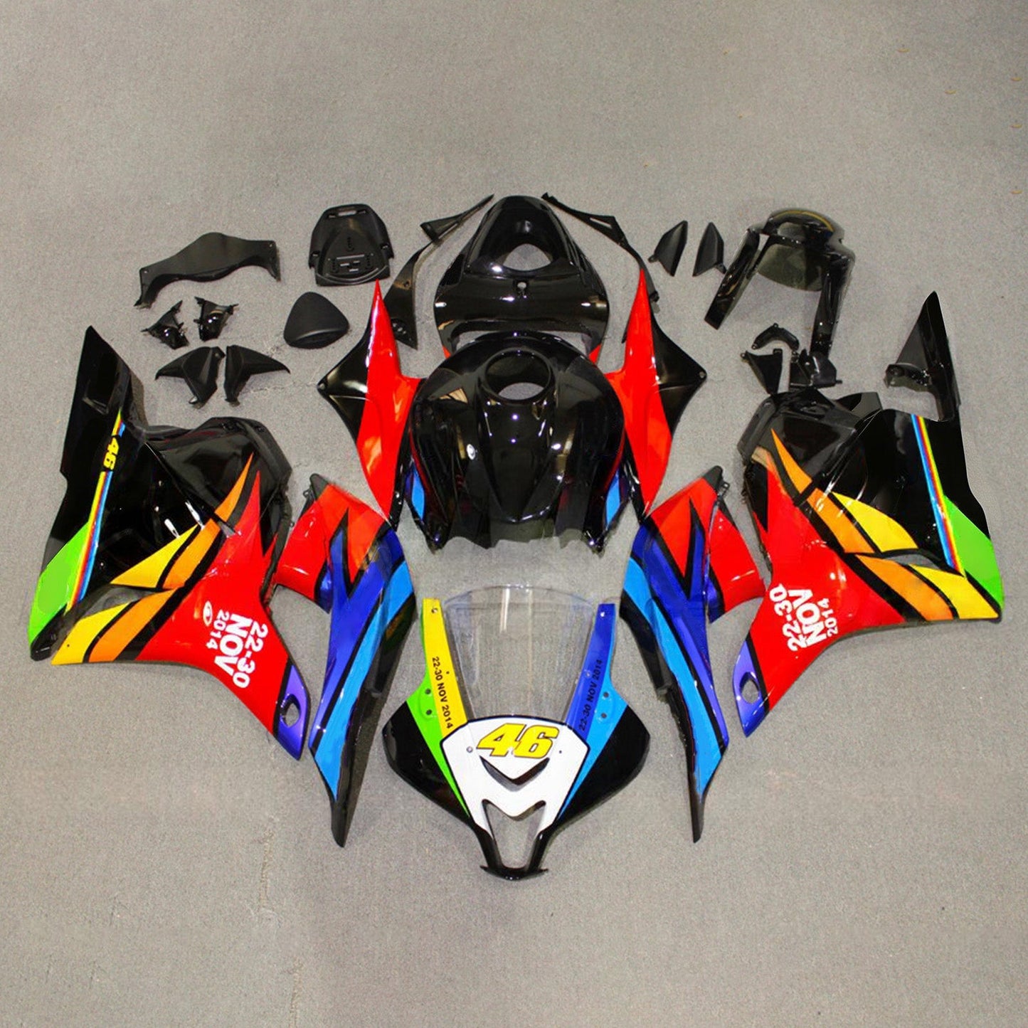Kit di carene in plastica ABS stampate a iniezione per Honda CBR600RR 2009-2012 F5