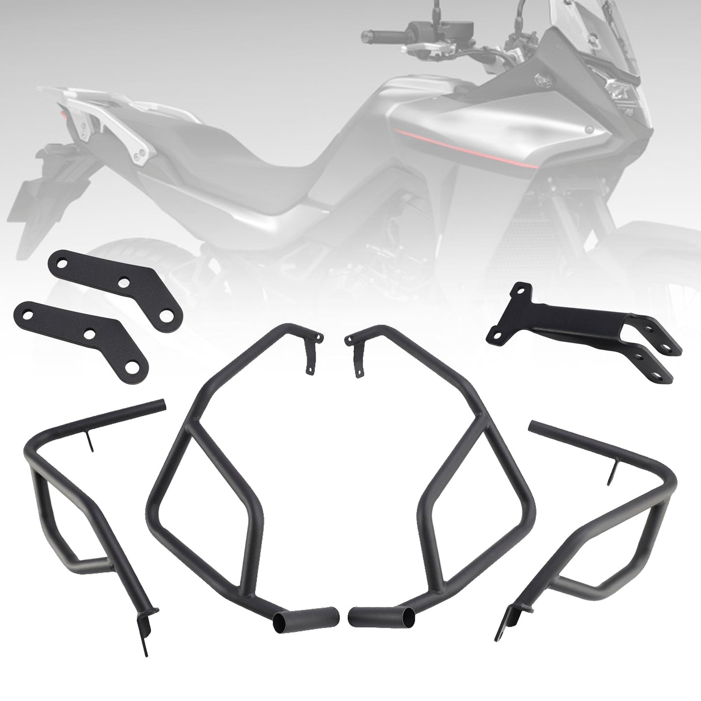 Barra di protezione motore per Honda XL750 Transalp 2023-2024, protezione telaio paraurti, argento
