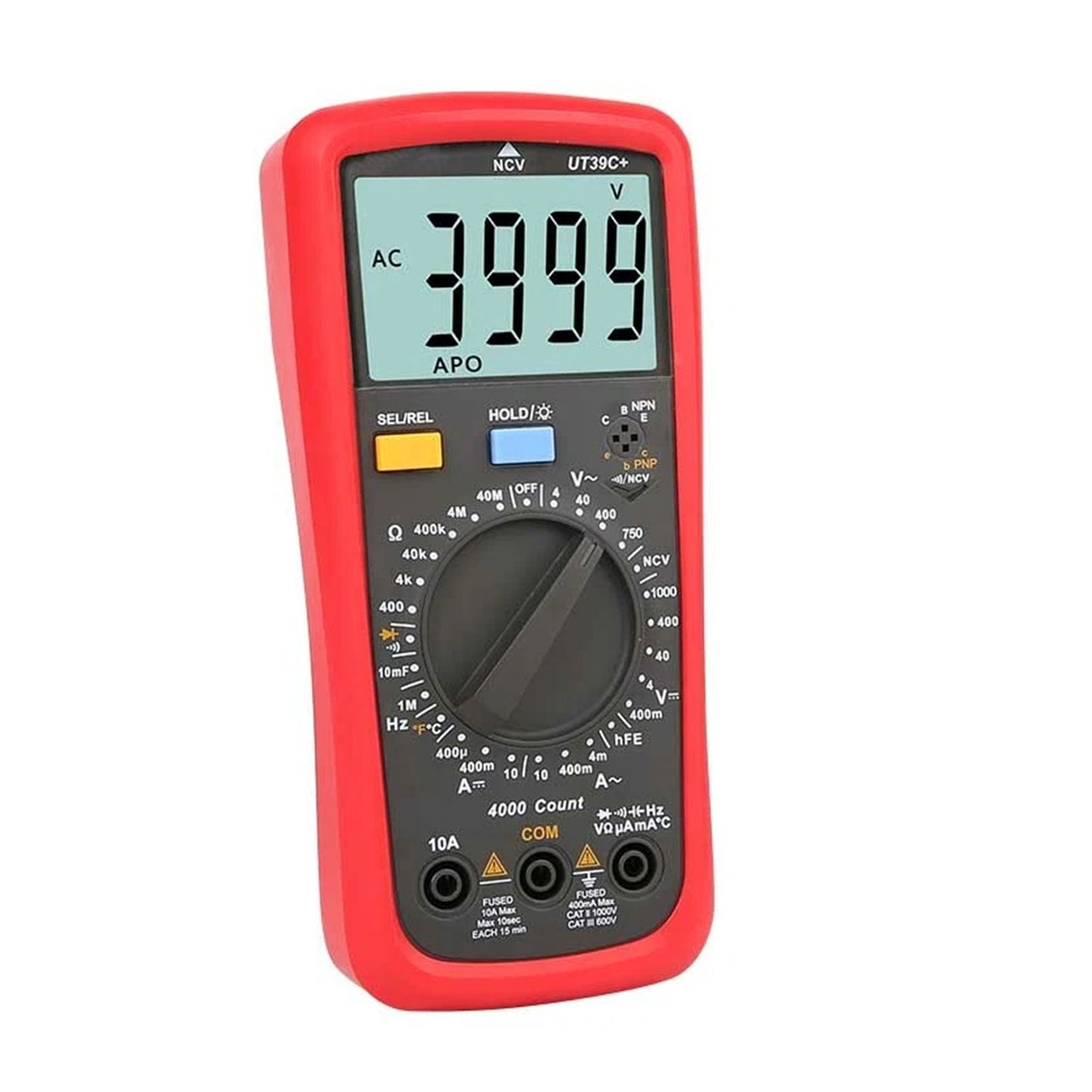 Multimetro digitale UT39C+ Voltmetro AC DC Ohm Cap Diodo Tester