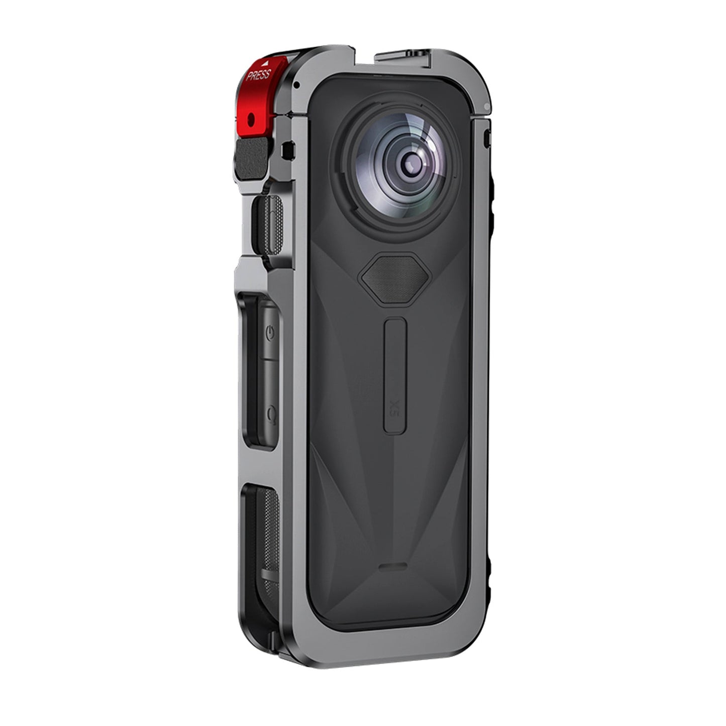 Telaio di supporto per Insta360 X5, custodia protettiva in silicone, protezione per l'obiettivo.