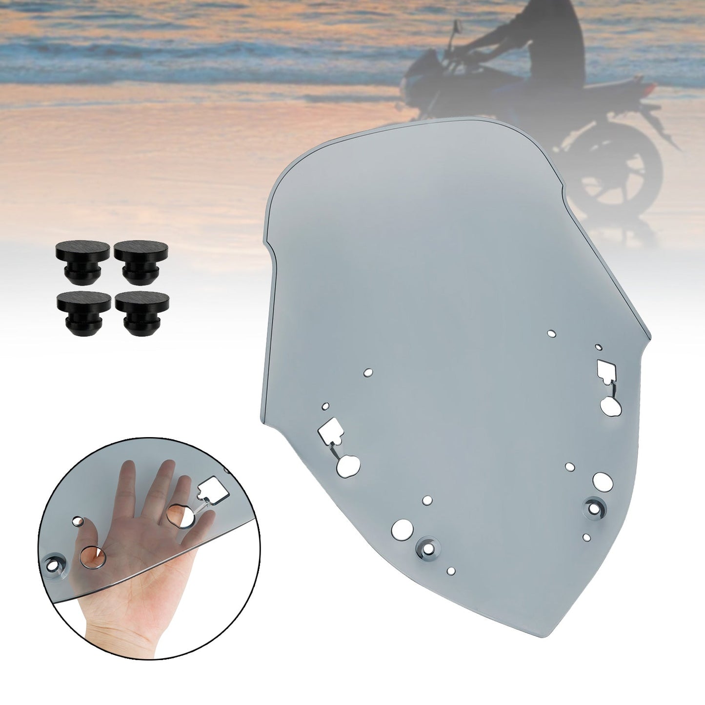 Parabrezza per parabrezza moto ABS YAMAHA X-MAX 300 2017-2022