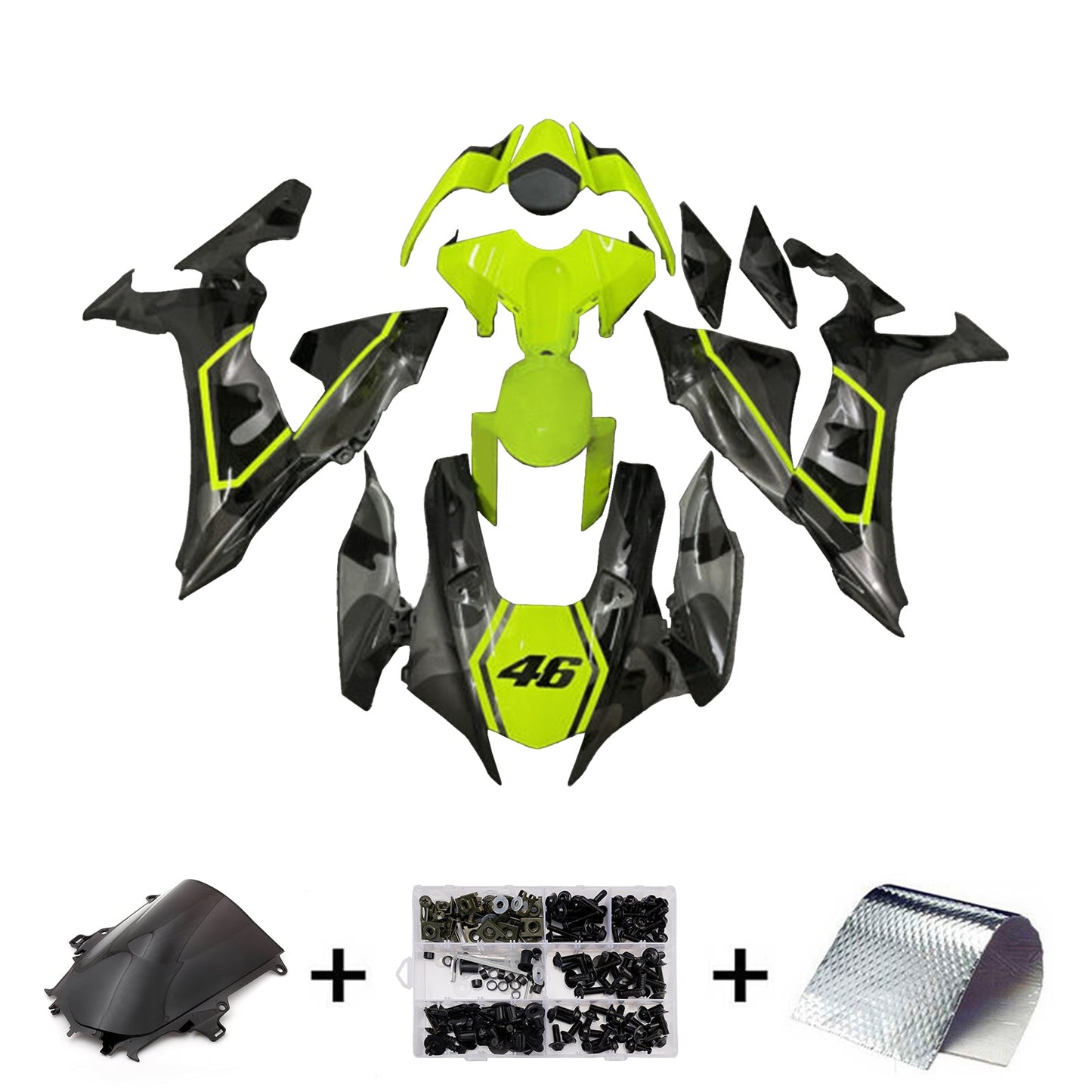 Kit carenatura iniezione in plastica ABS adatto per Yamaha YZF-R1 2020-2025