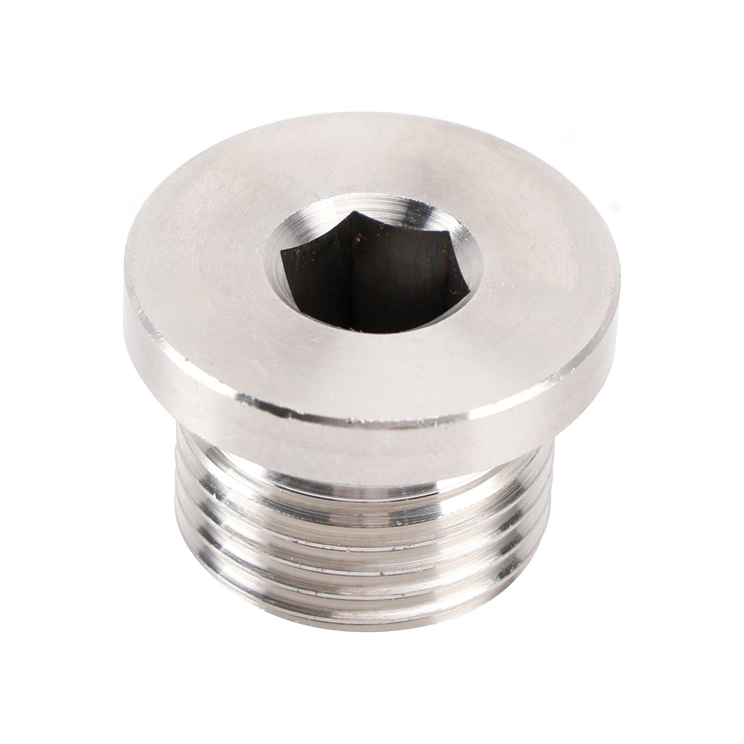 Tappo di chiusura per sensore con testa esagonale interna M18 x 1,5 mm, acciaio inossidabile 304, confezione da 5