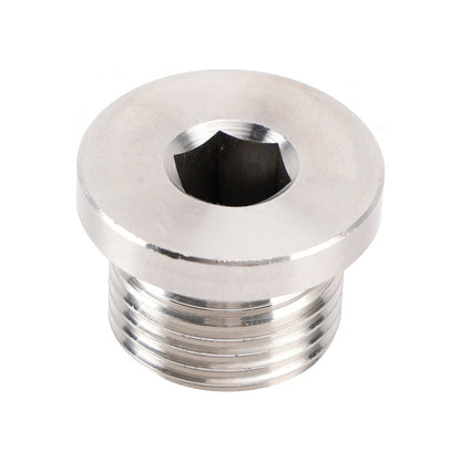 Tappo di chiusura per sensore con testa esagonale interna M18 x 1,5 mm, acciaio inossidabile 304, confezione da 5