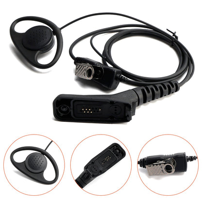Cuffie con gancio auricolare grande tipo 8268-614-D per XPR6350 XiRP8208 DP3401 DGP6150 GP338D