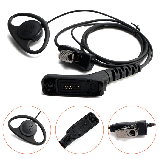Cuffie con gancio auricolare grande tipo 8268-614-D per XPR6350 XiRP8208 DP3401 DGP6150 GP338D