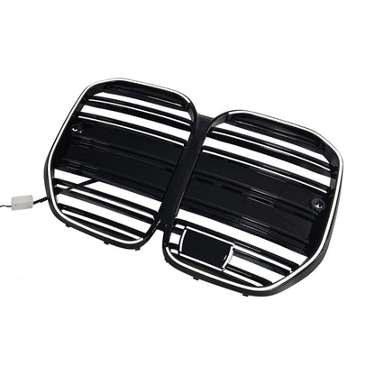 Griglia paraurti anteriore stile M4 per BMW Serie 4 G22 G23 G82 con ACC, compatibile con i modelli 2020-2025.