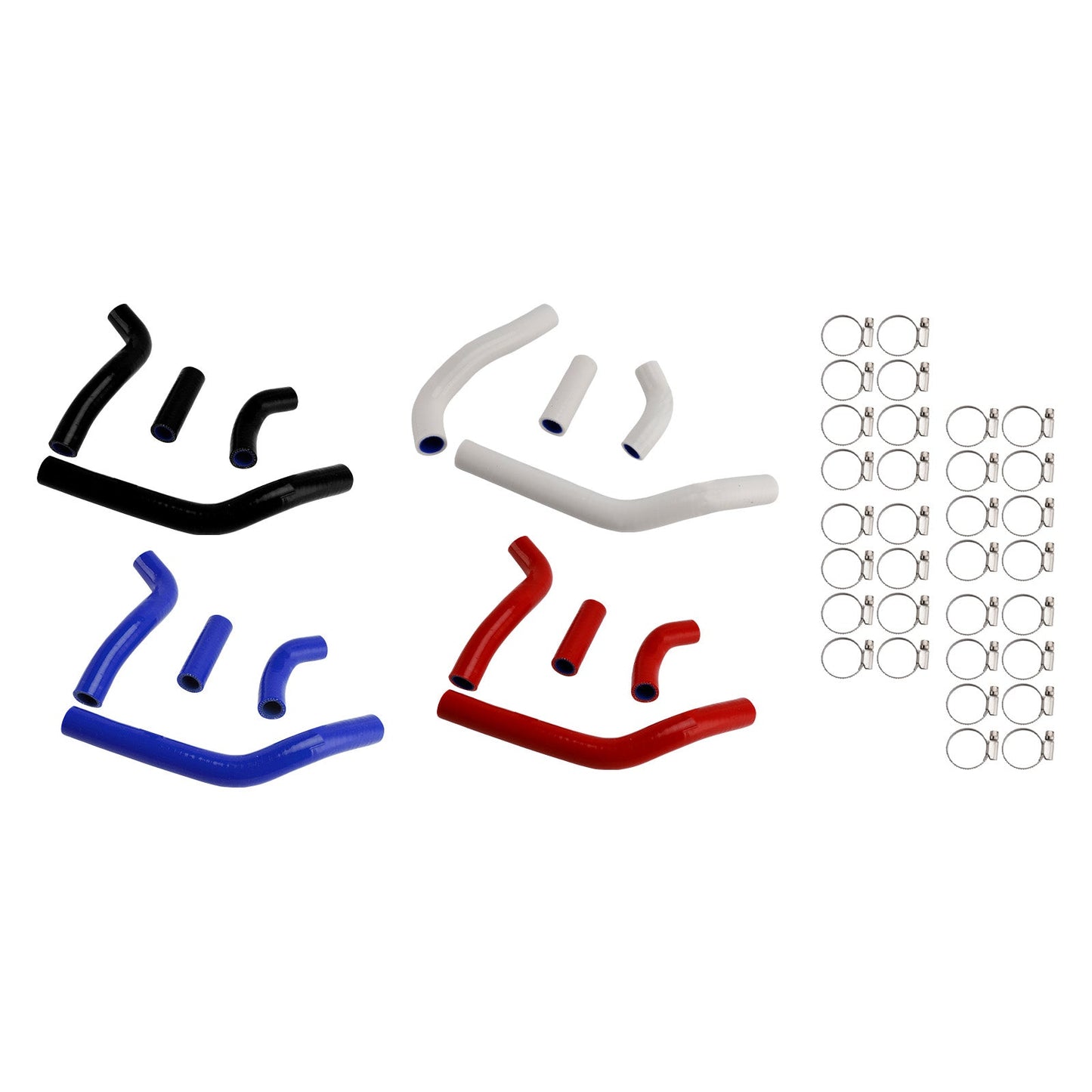 Kit di tubi flessibili in silicone per il liquido di raffreddamento del radiatore, compatibile con Honda CRF450R RX RWE 21-25