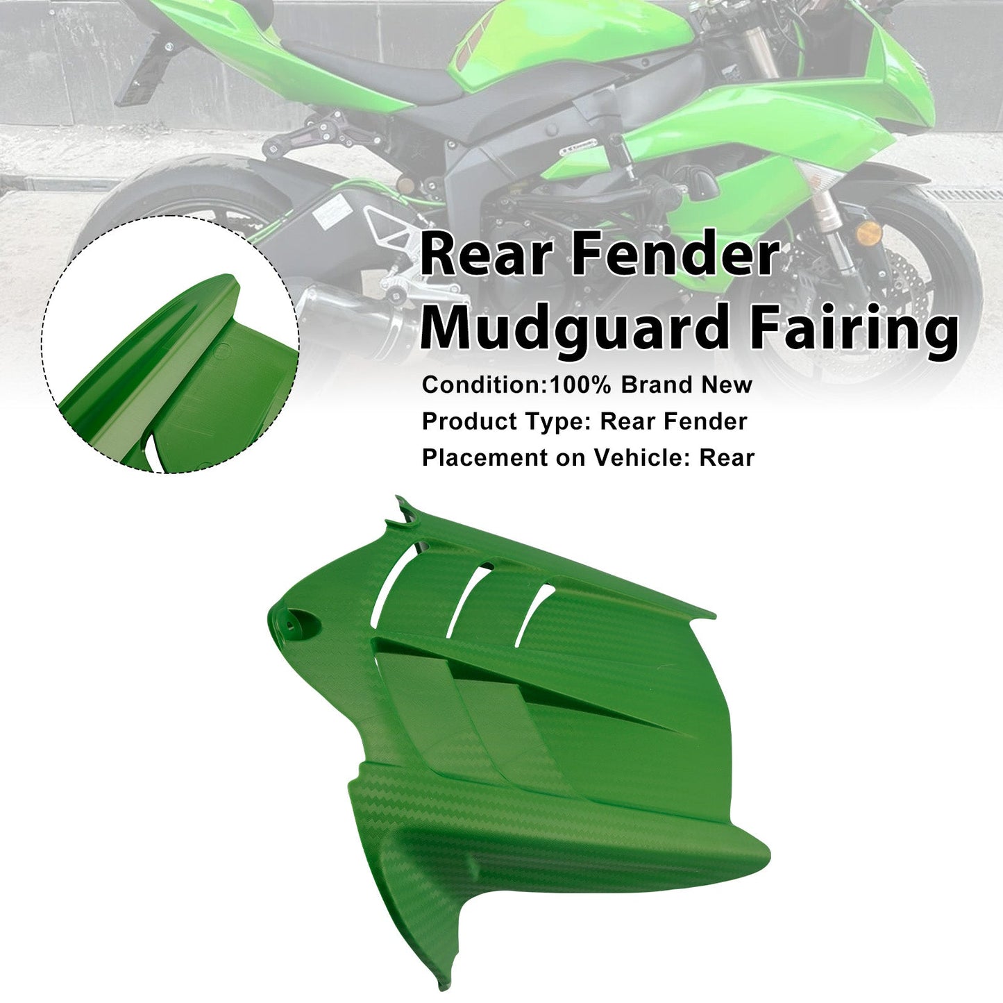 Carenatura parafango parafango posteriore per Kawasaki ZX-6R 636 2009-2025