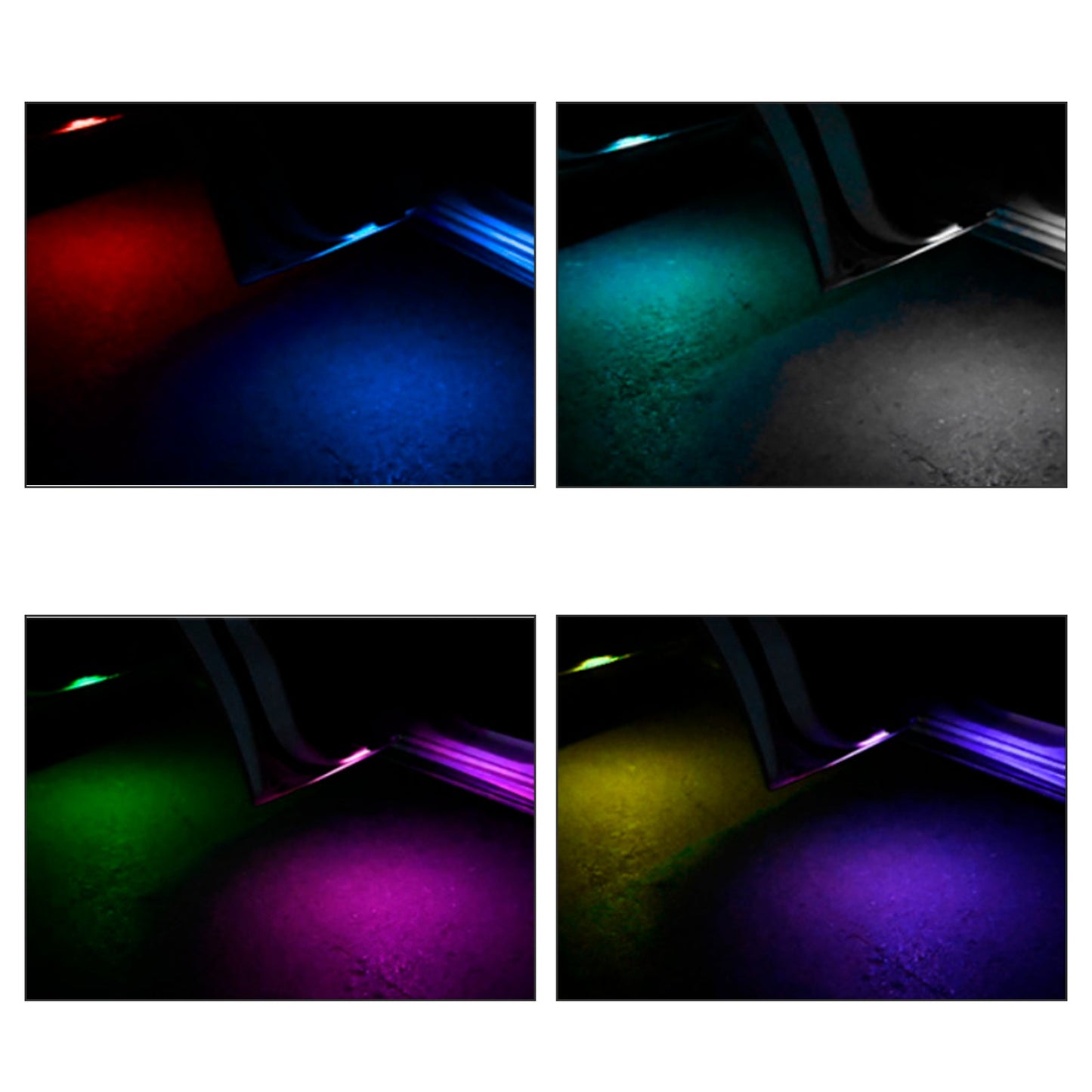 4 pezzi di luce di sicurezza per decorazione portiera auto, luce lampeggiante di avvertimento con rilevamento automatico