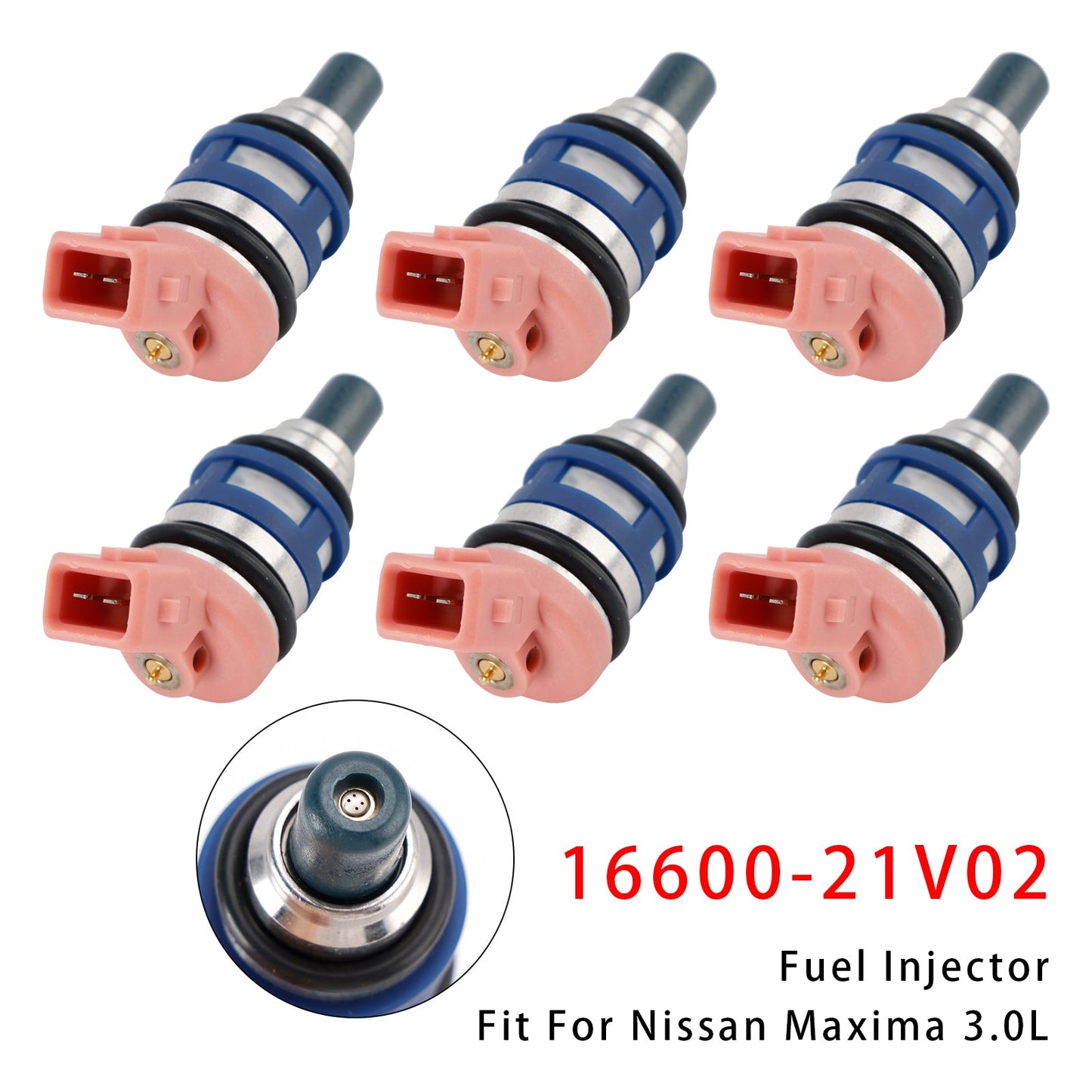 Iniettore carburante Nissan Maxima J30 Laurel 3.0 24V 6 pezzi 1988-1994 16600-21V02