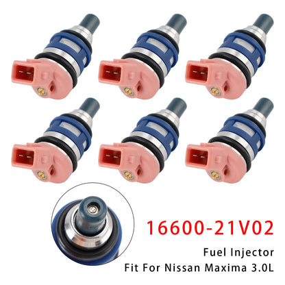 Iniettore carburante Nissan Maxima J30 Laurel 3.0 24V 6 pezzi 1988-1994 16600-21V02