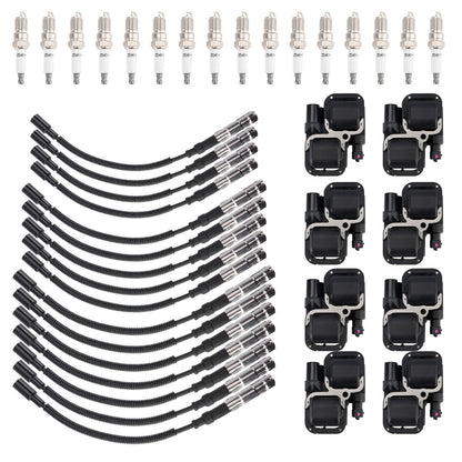 2001-2006 Mercedes Benz CLK55 AMG 8x Bobina di accensione + 16x Candela + 16x Set di cavi UF359 0001587303