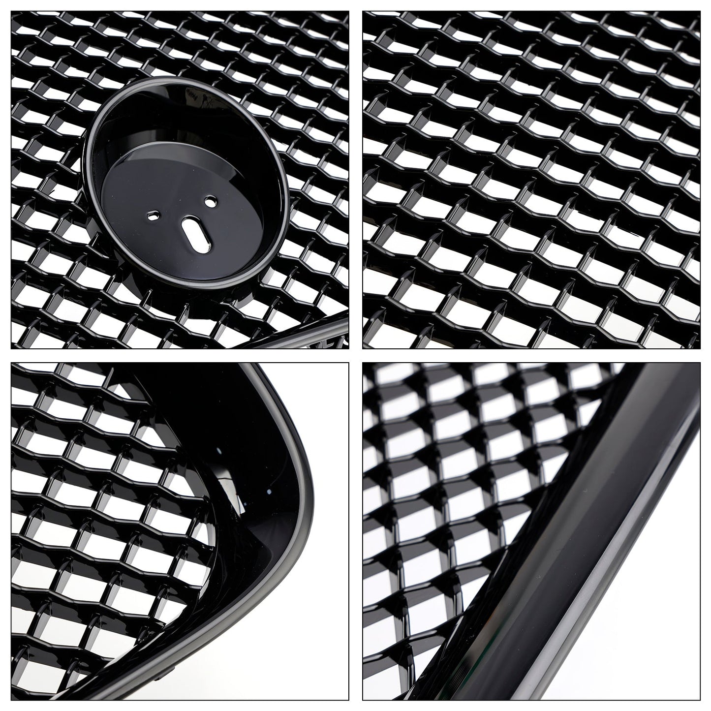 Griglia paraurti anteriore stile XF-R adatta per Jaguar XF 2012-2015, nero lucido