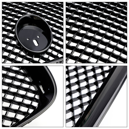 Griglia paraurti anteriore stile XF-R adatta per Jaguar XF 2012-2015, nero lucido