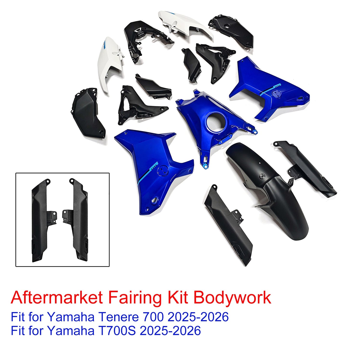 Kit di carene stampate a iniezione per Yamaha Tenere 700 T700S 2025-2026