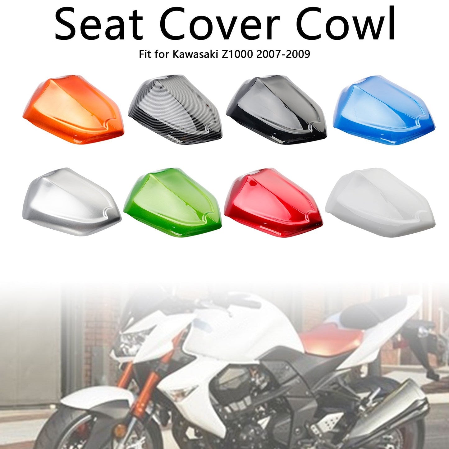 Copertura carenatura posteriore sedile posteriore Kawasaki Z1000 2007-2009