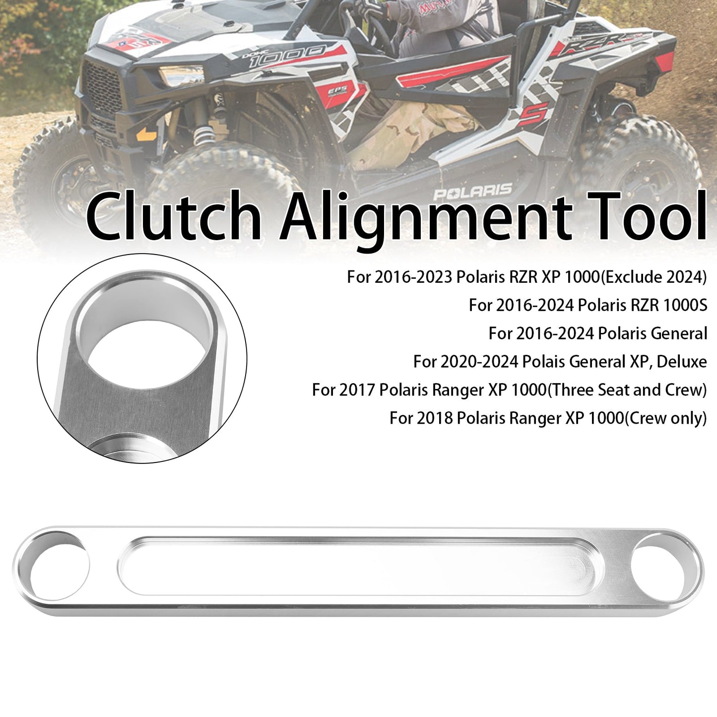 Strumento di allineamento della frizione dell'albero di trasmissione per Polaris RZR General Ranger 2016+
