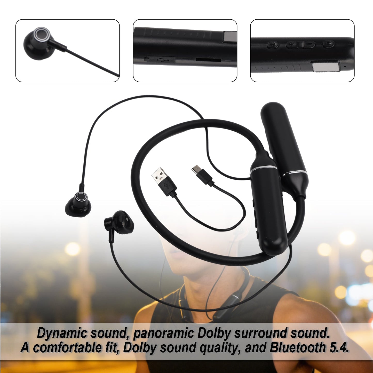 Cuffie Bluetooth wireless resistenti con cancellazione del rumore per telefono, laptop, PC e TV