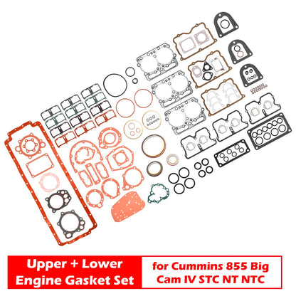 3801754 4024919 Per Cummins 855 Big Cam IV STC NT NTC Set guarnizioni motore superiore+inferiore