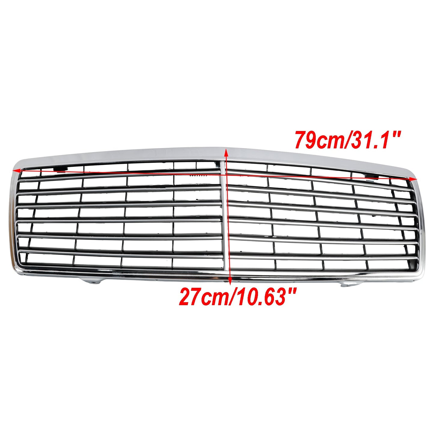 Griglia paraurti anteriore cromata Mercedes Benz Classe S W140 1992-1998