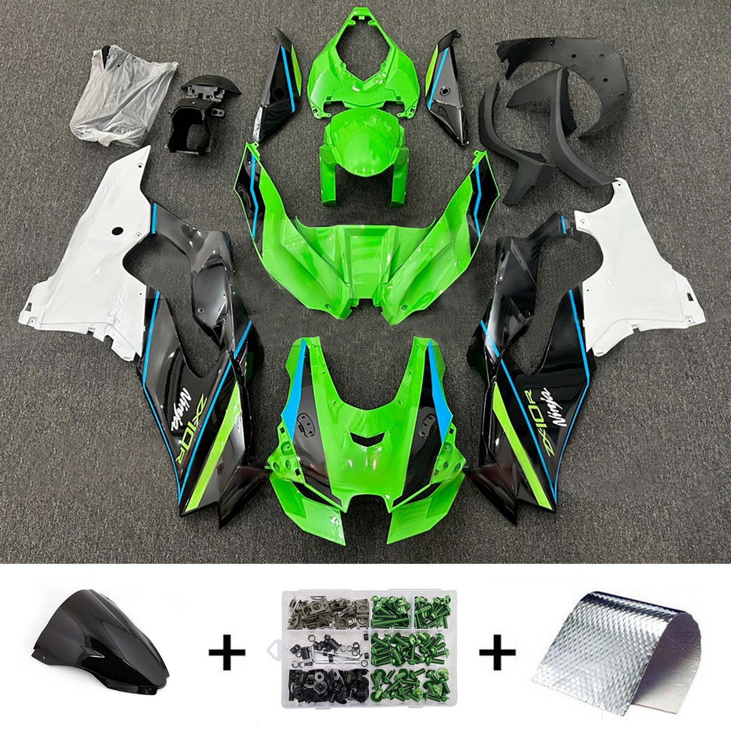 Kit carenatura iniezione ABS adatto per Kawasaki ZX-10R ZX-10RR 2021-2025