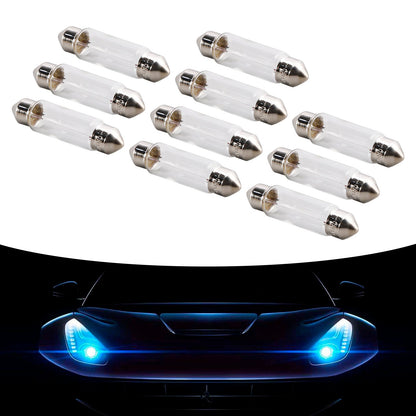 10 lampadine tubolari per auto C5W SV8.5 6421 24V 3W per OSRAM