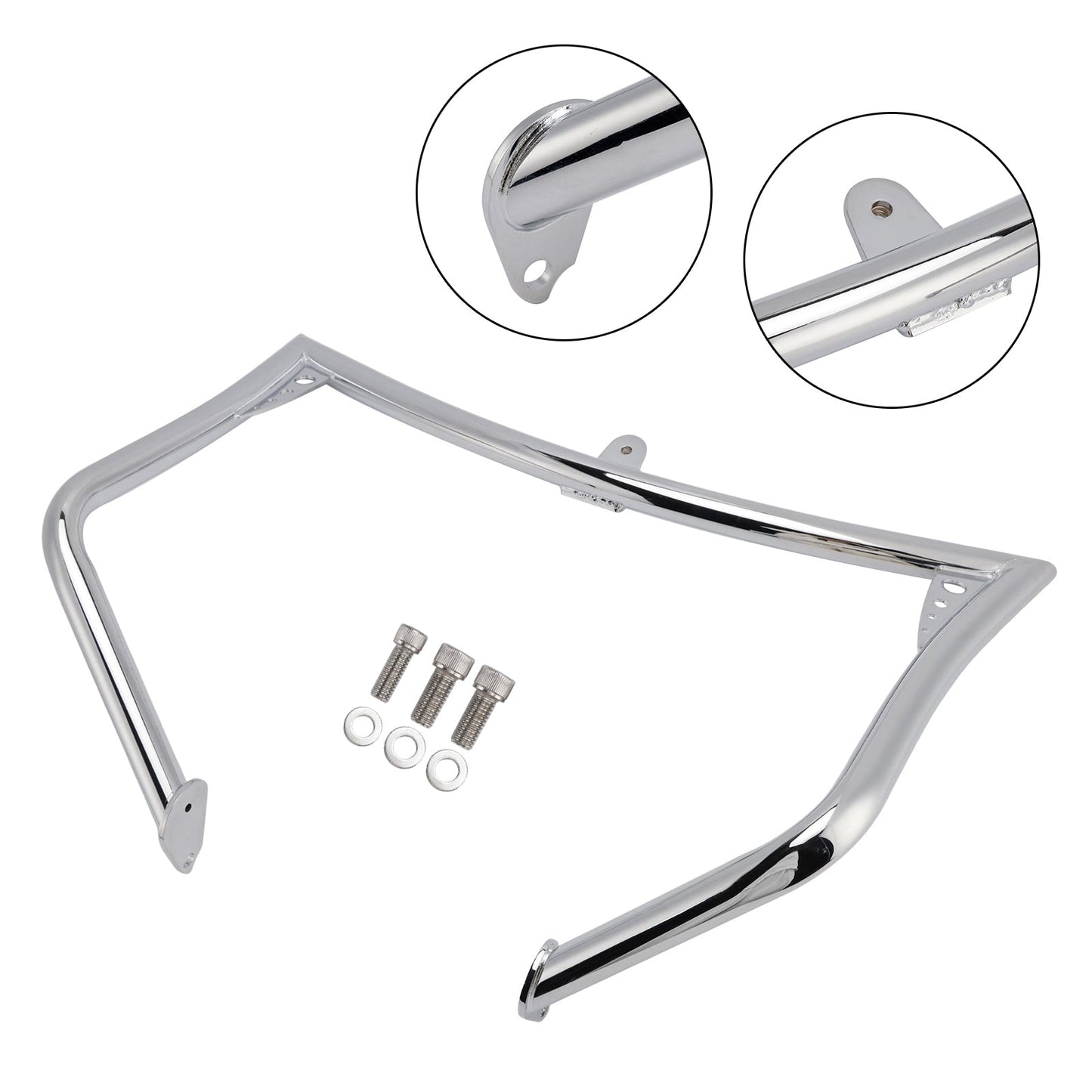 Protezione paraurti antiurto per Touring Ultra Classic Electra Glide FLHTCU 1997-2008, cromata