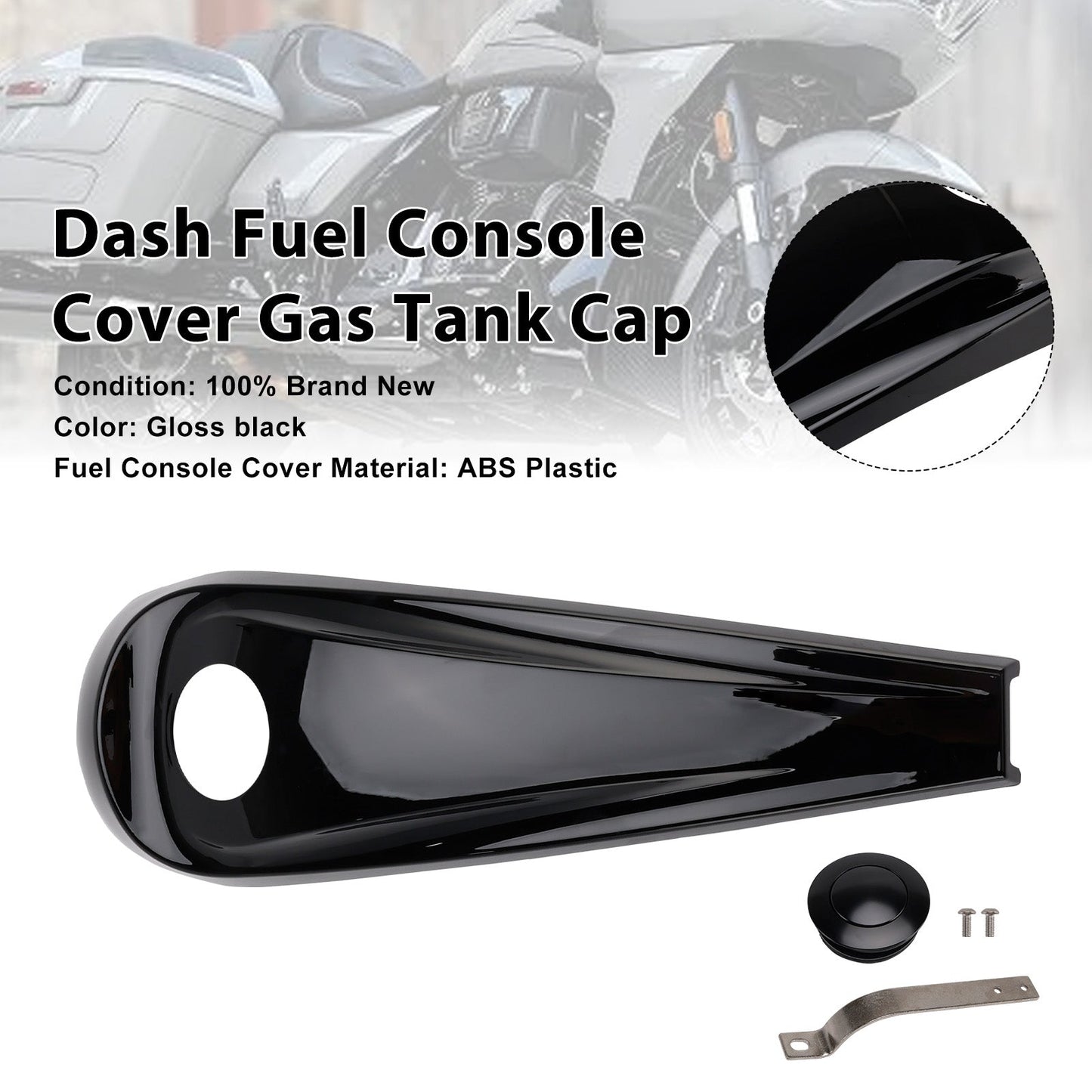 Tappo del serbatoio del carburante per cruscotto e console per Touring Electra Road Glide 2008-2023