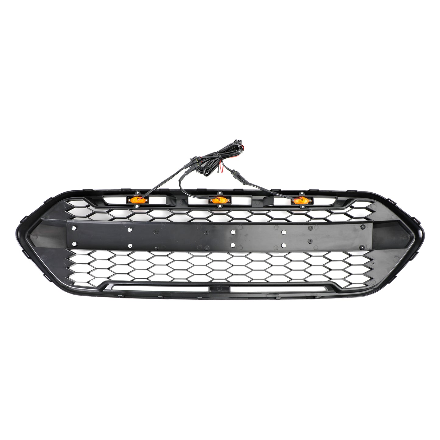 2467234 Griglia paraurti anteriore nera opaca a 3 LED Per 2018-2023 Ford Transit Custom Trail