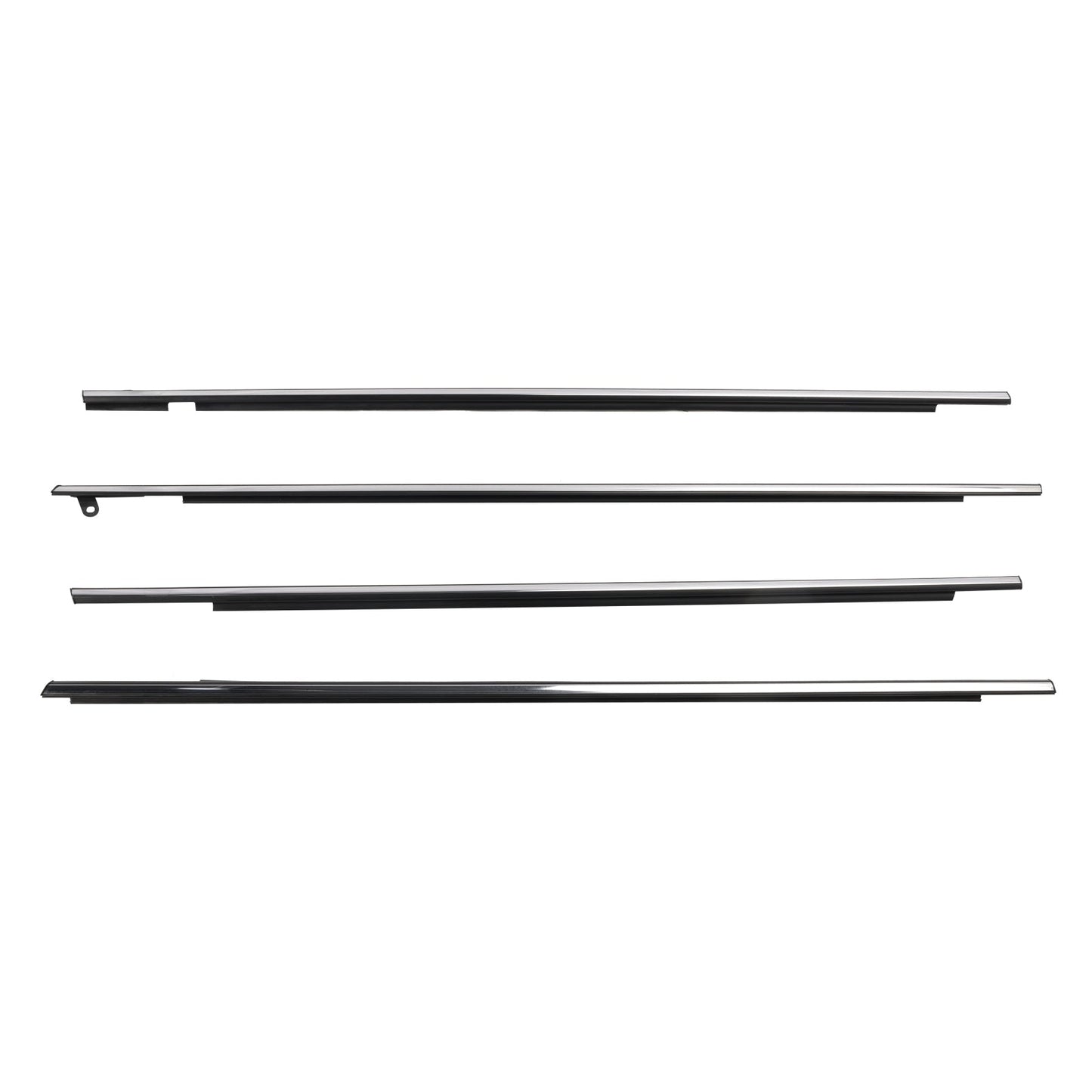 Guarnizione per modanatura esterna per finestrino cromata Toyota Venza 2009-2016 4 pezzi 757120T010