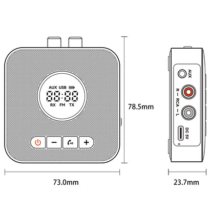 5.4 Adattatore audio ricevitore Bluetooth Trasmettitore FM Disco U senza perdita da uno a due