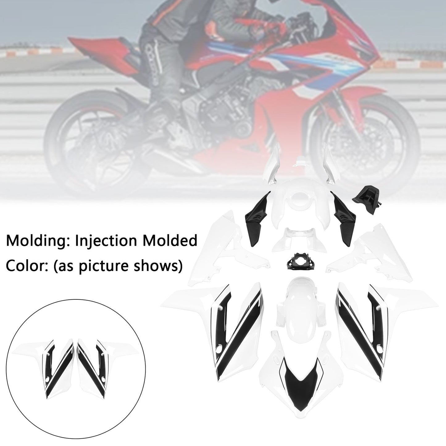 Kit carenatura in plastica ABS per iniezione per Honda CBR650R 2024-2025