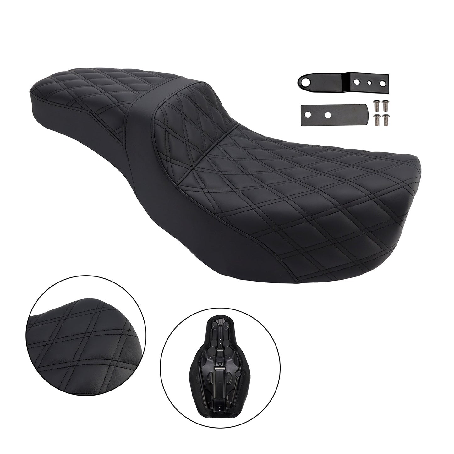 Cuscino anteriore posteriore per sedile passeggero, adatto per Dyna Fxd 2006-2017 Fld Fat Boy