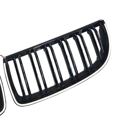 Griglia anteriore a doppio rene nera per BMW E90 berlina e station wagon 320i (2004-2007)