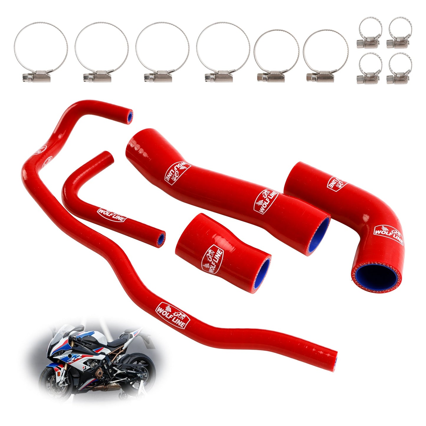 Kit tubo flessibile refrigerante radiatore in silicone BMW S1000RR 2019-2023