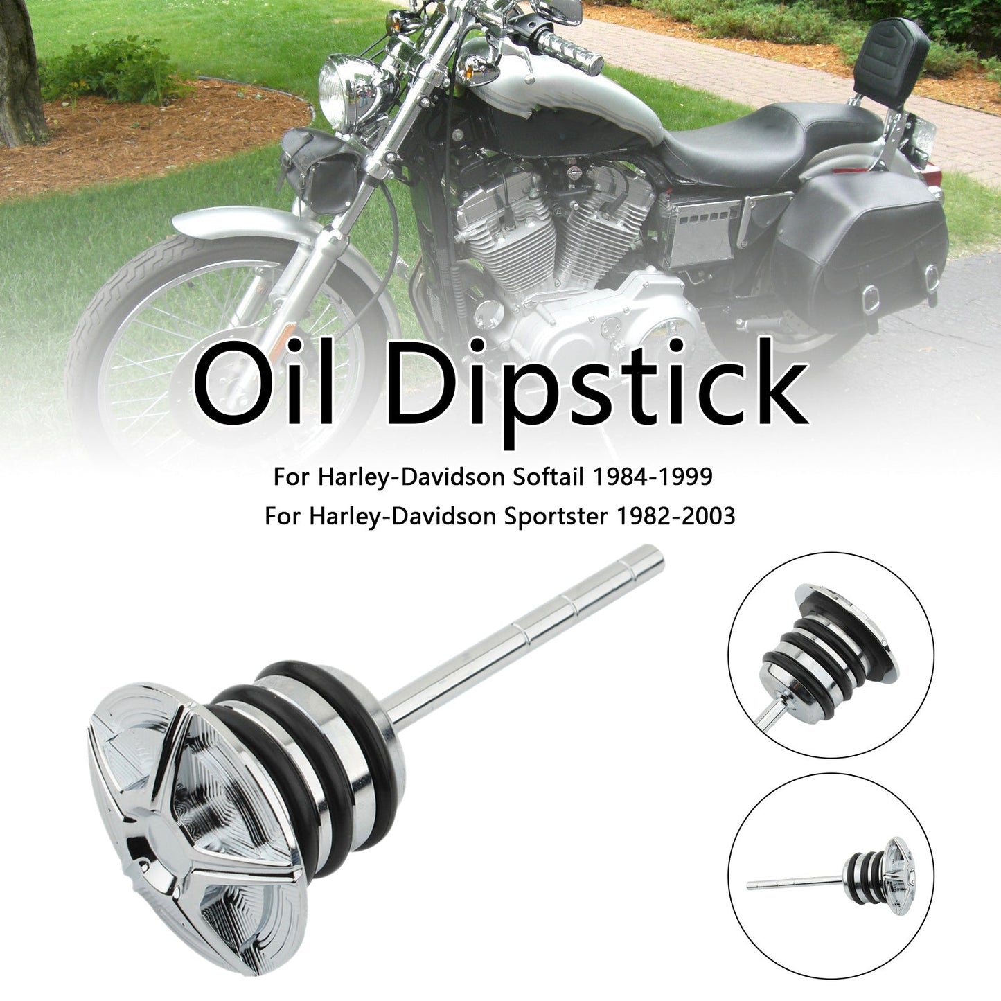 Tappo del serbatoio dell'astina di livello dell'olio per Softail 84-99 Sportster 82-03