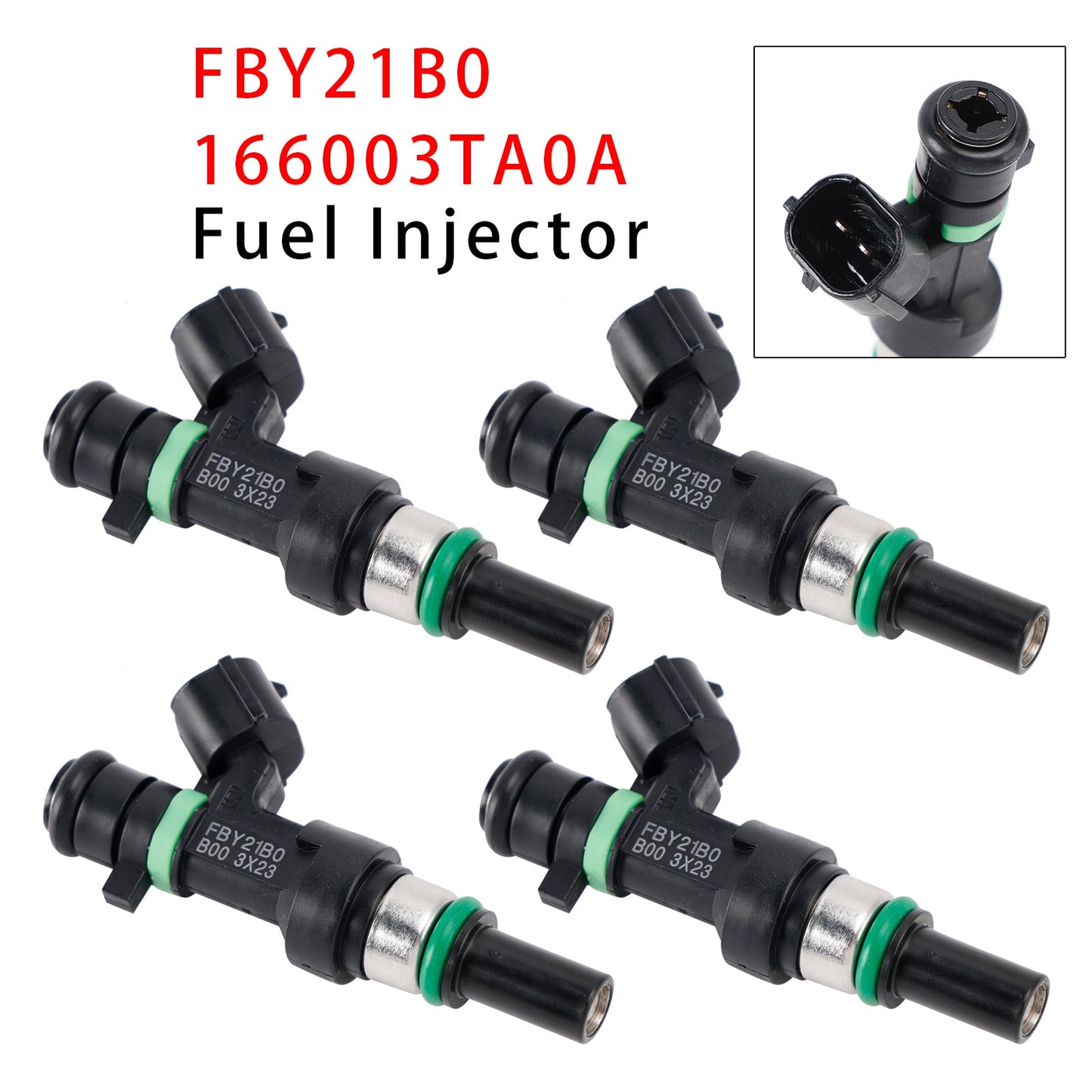 4 pezzi iniettori carburante per Nissan Altima Rogue X-Trail 2.5L 13-16 FBY21B0 166003TA0A