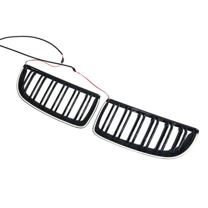 Griglia anteriore a doppio rene nera per BMW E90 berlina e station wagon 320i (2004-2007)