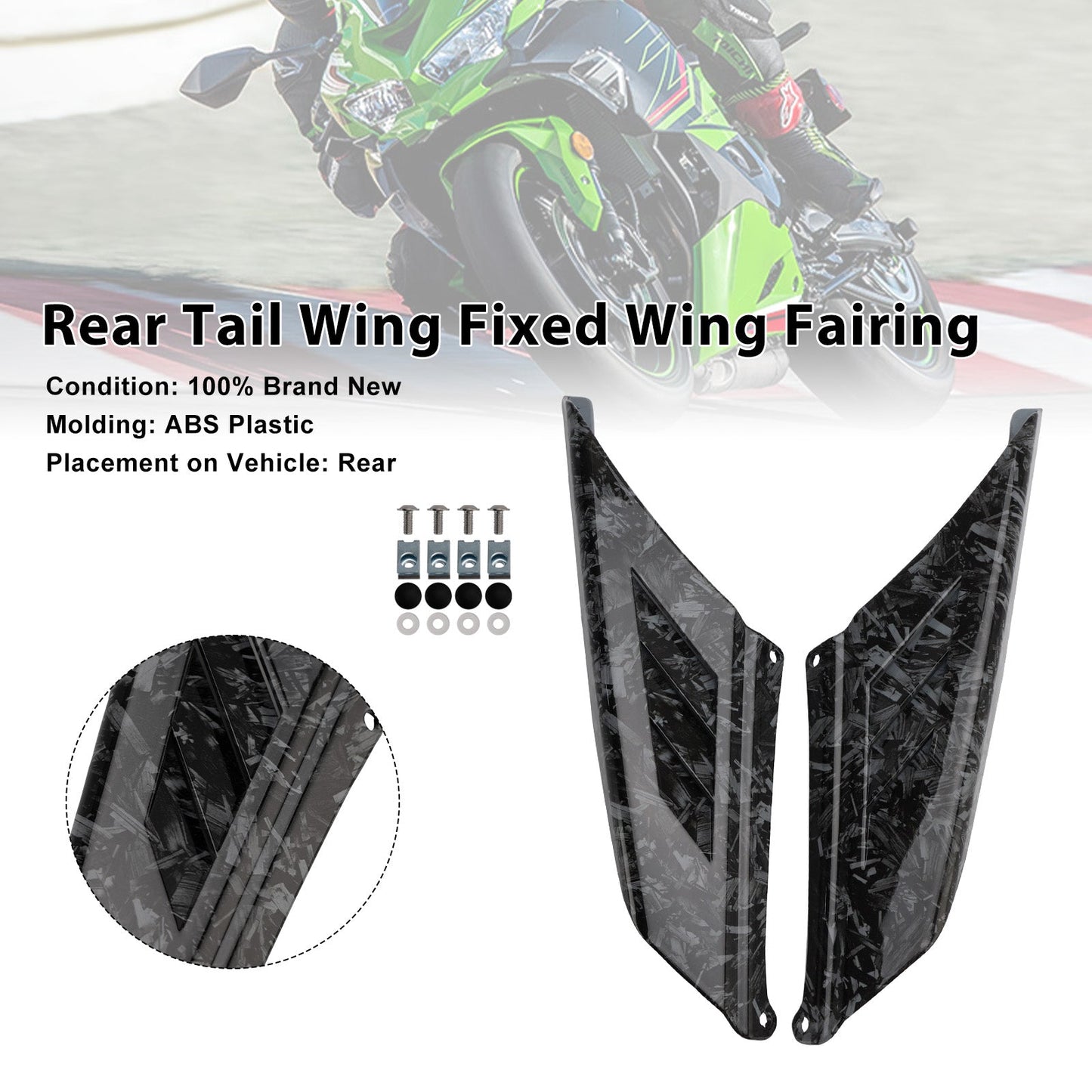 Carenatura ad ala fissa per ala posteriore Kawasaki NINJA ZX-4R ZX-4RR 2023-2025