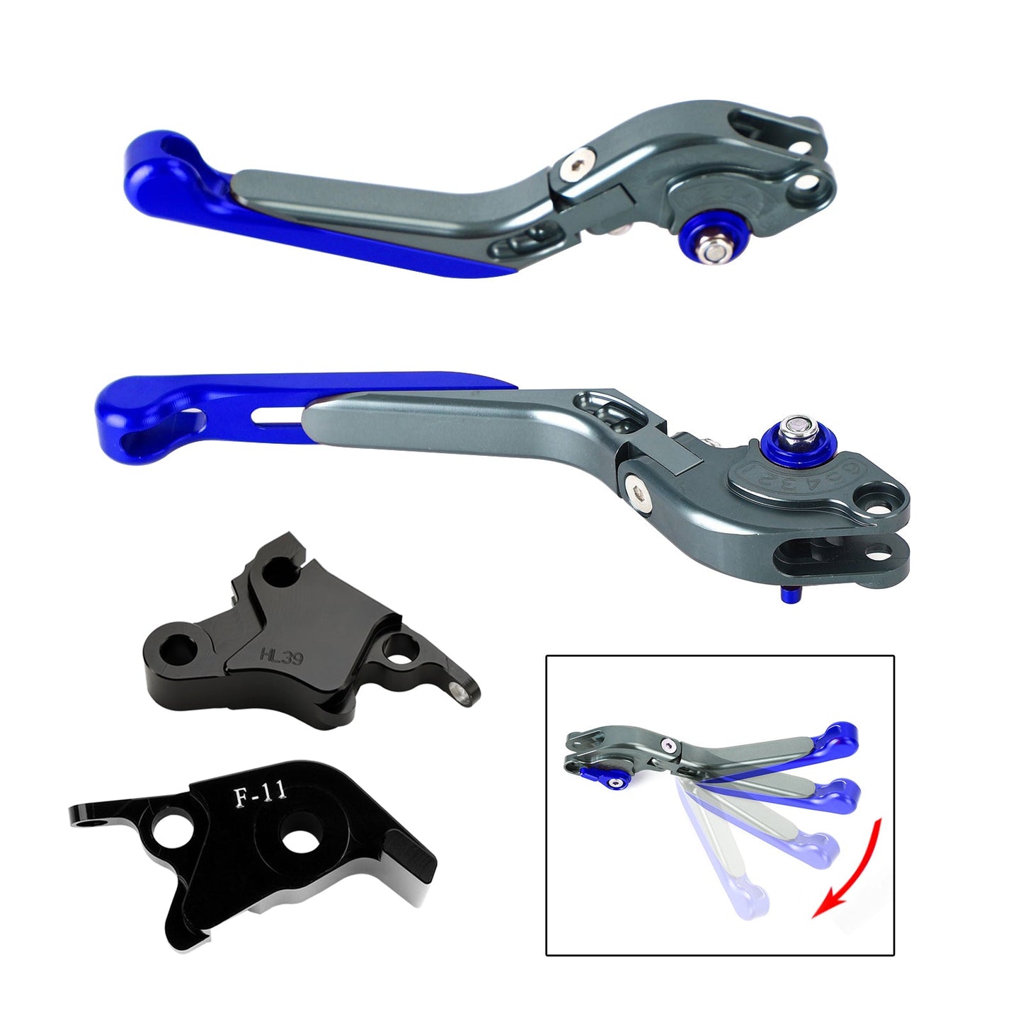 Leva freno frizione regolabile adatta per CFMOTO 700CL-X Sport 2021-2024