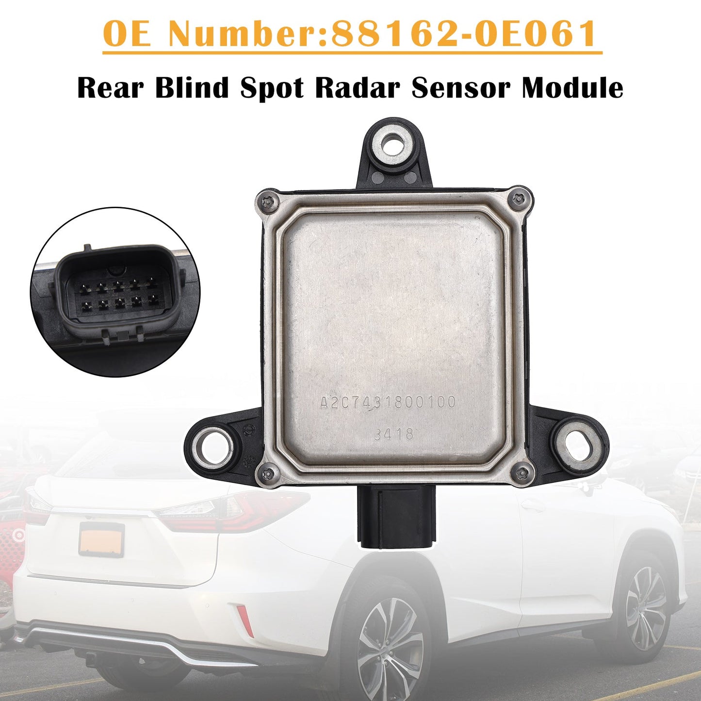 Modulo sensore radar per angolo cieco posteriore per Lexus RX350 RX450h (2016-2019) 88162-0E061