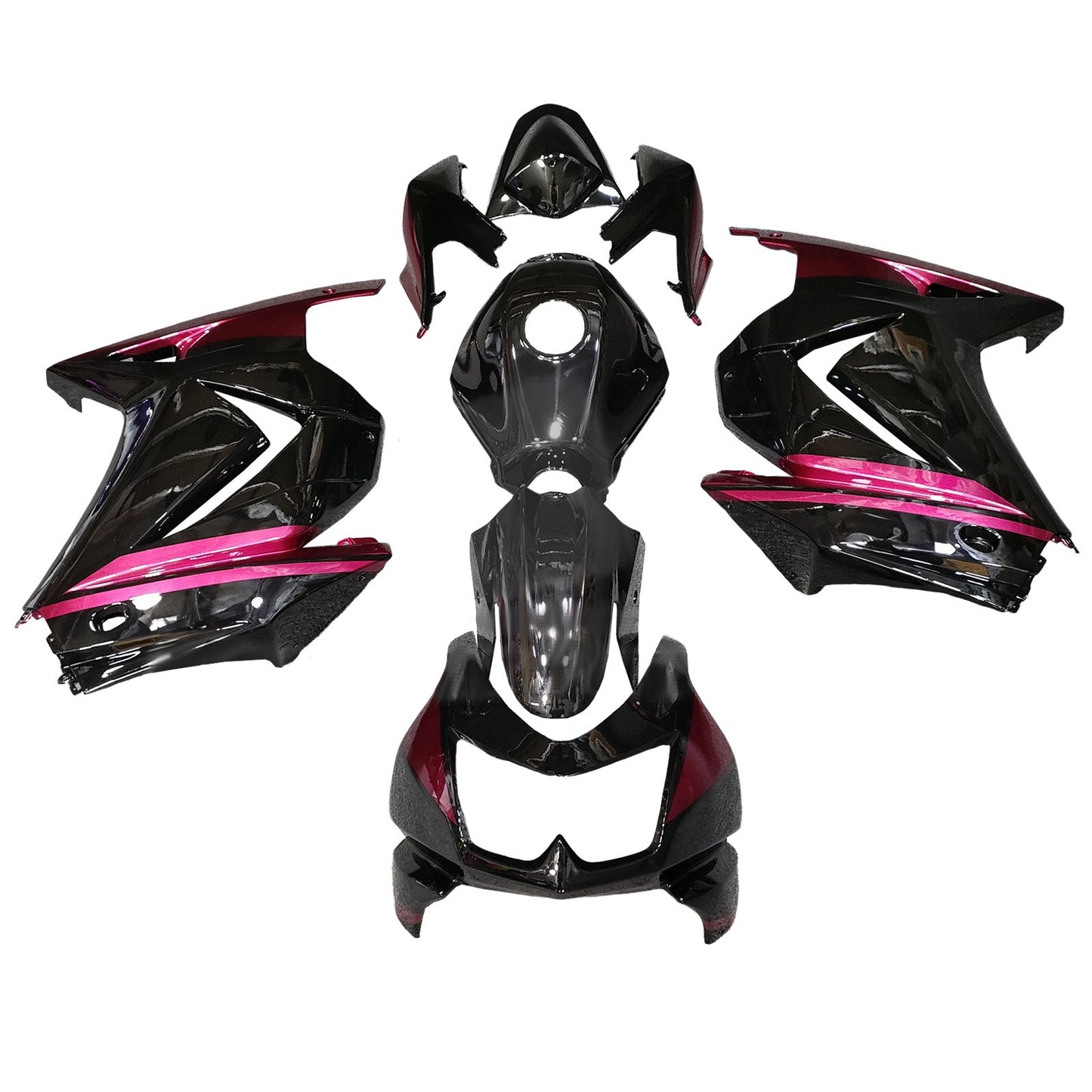 Kit carenatura iniezione in plastica ABS adatto per Kawasaki EX250 Ninja250R 2008-2012