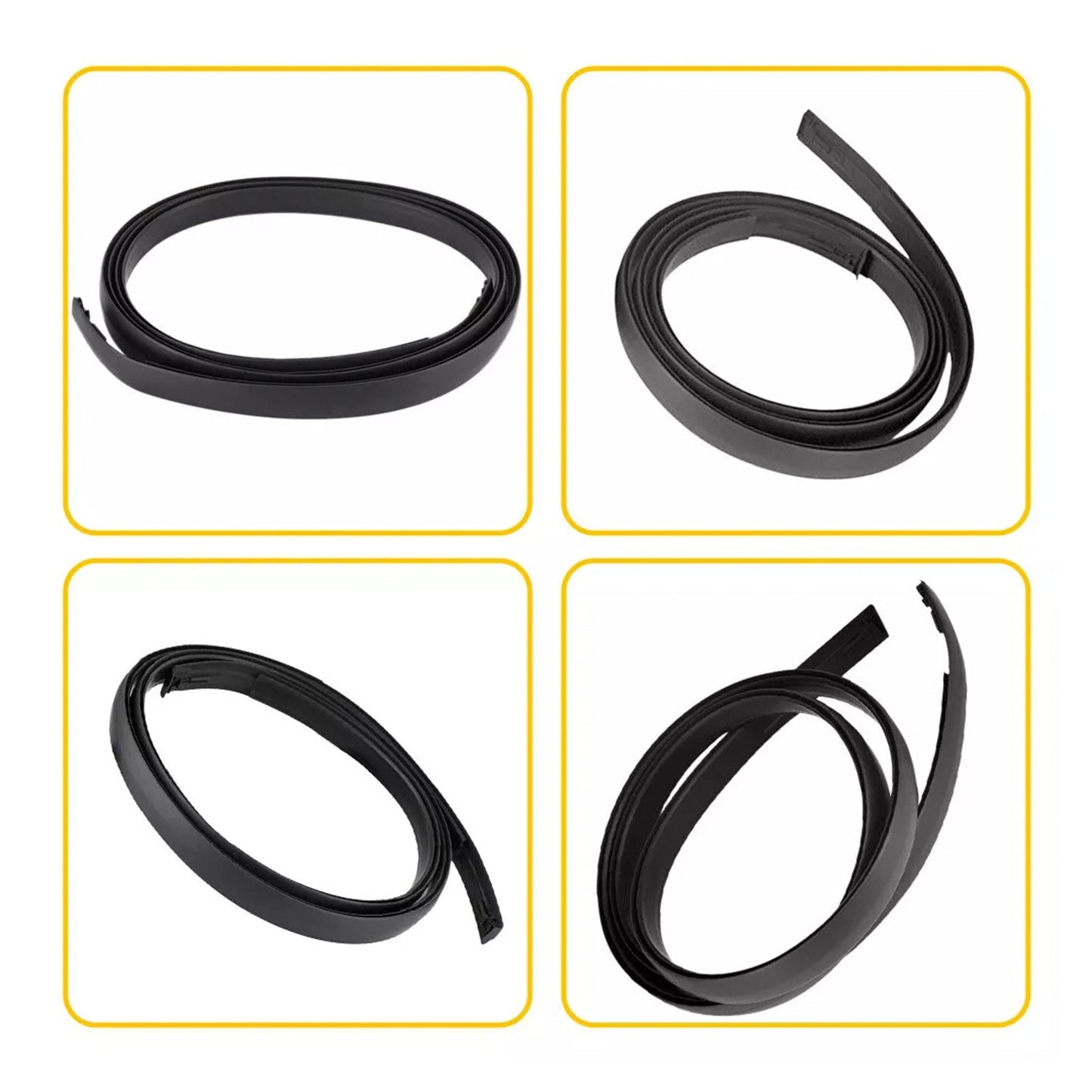 Modanatura per gocciolatoio del tetto Scion xB 2008-2015, lato destro e sinistro, in gomma, 2 pezzi